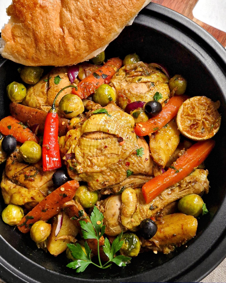 Kip tajine met spruitjes | GelukkigInDeKeuken