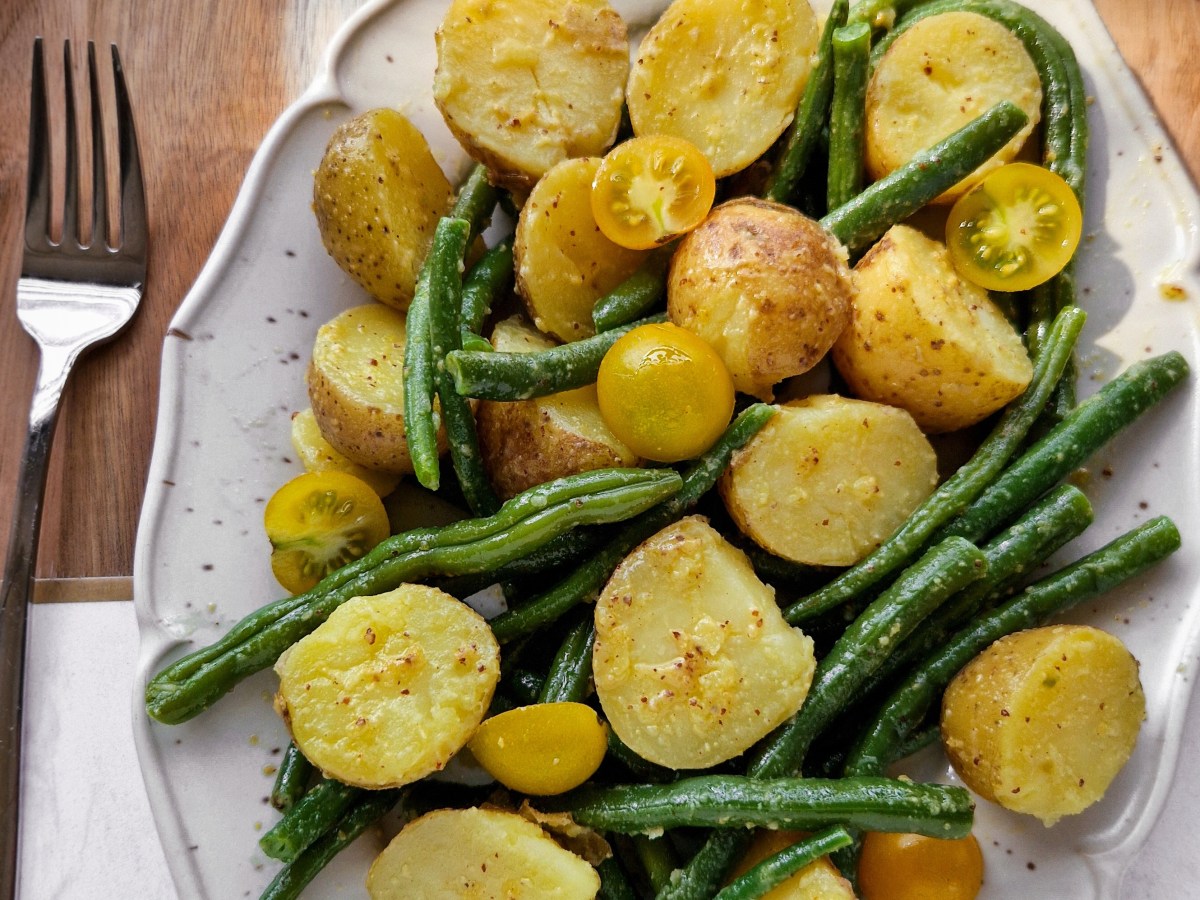 Aardappel- bonensalade