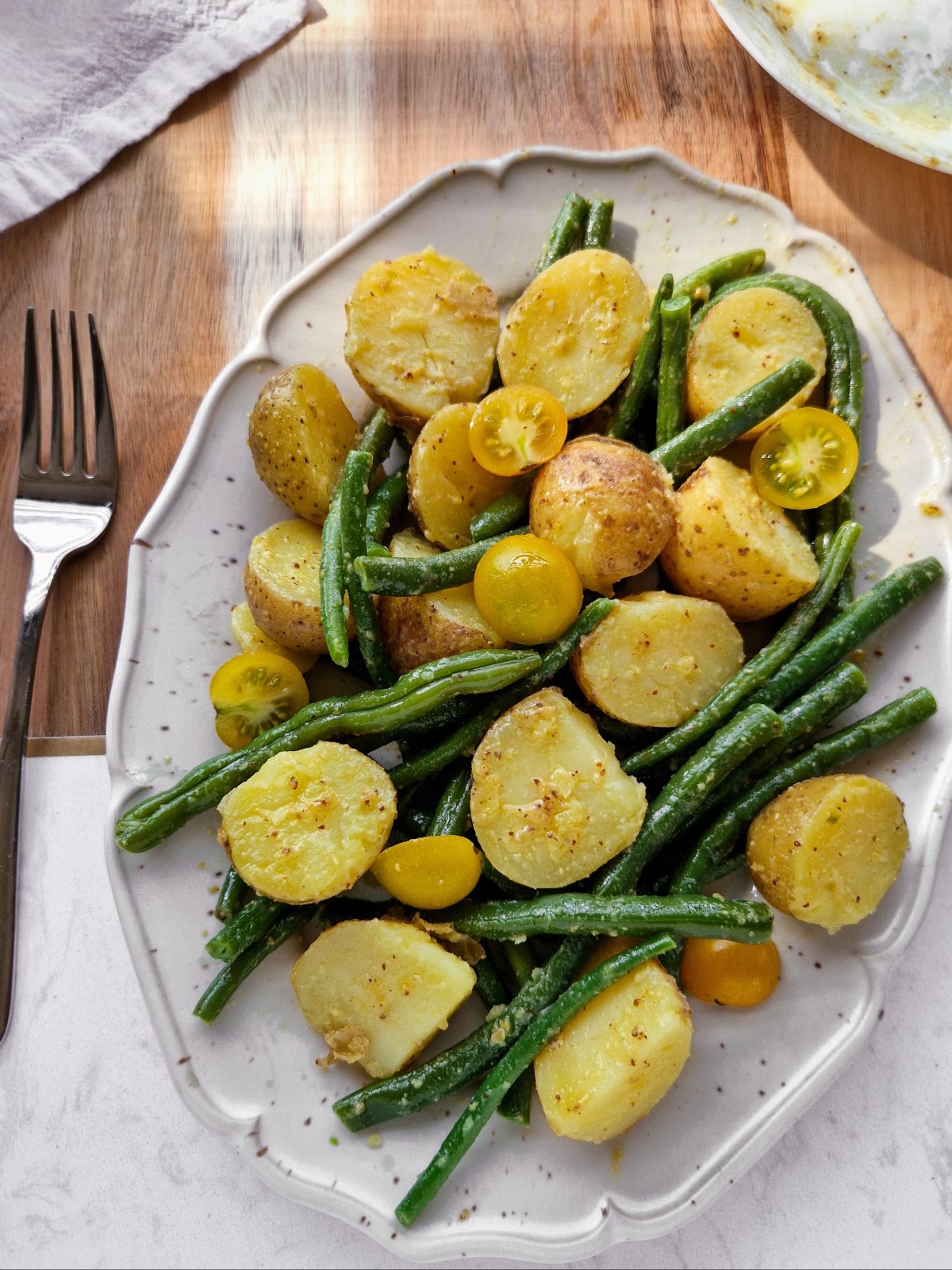 Aardappel- bonensalade