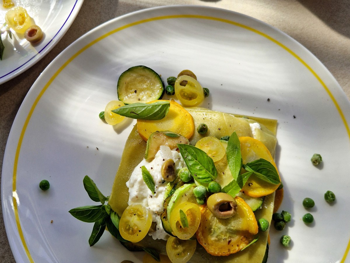 Zomerse open lasagne