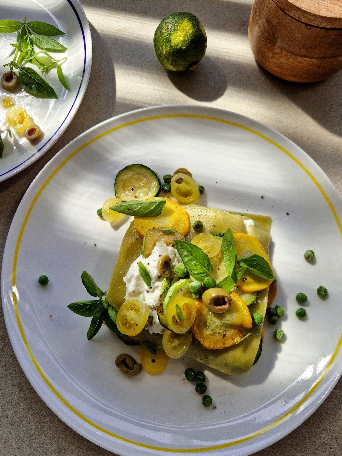 Zomerse open lasagne