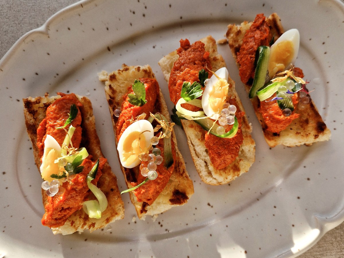 Briochehapjes met filet&nbsp;american